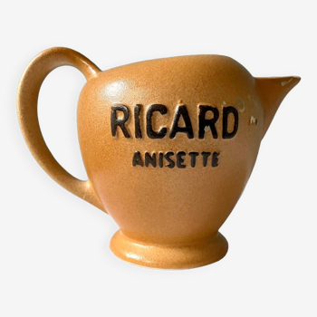 Ancien pichet publicitaire Ricard Anisette en grès