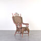American Victorian Wicker Armchair from Heywood-Wakefield, 1910s.