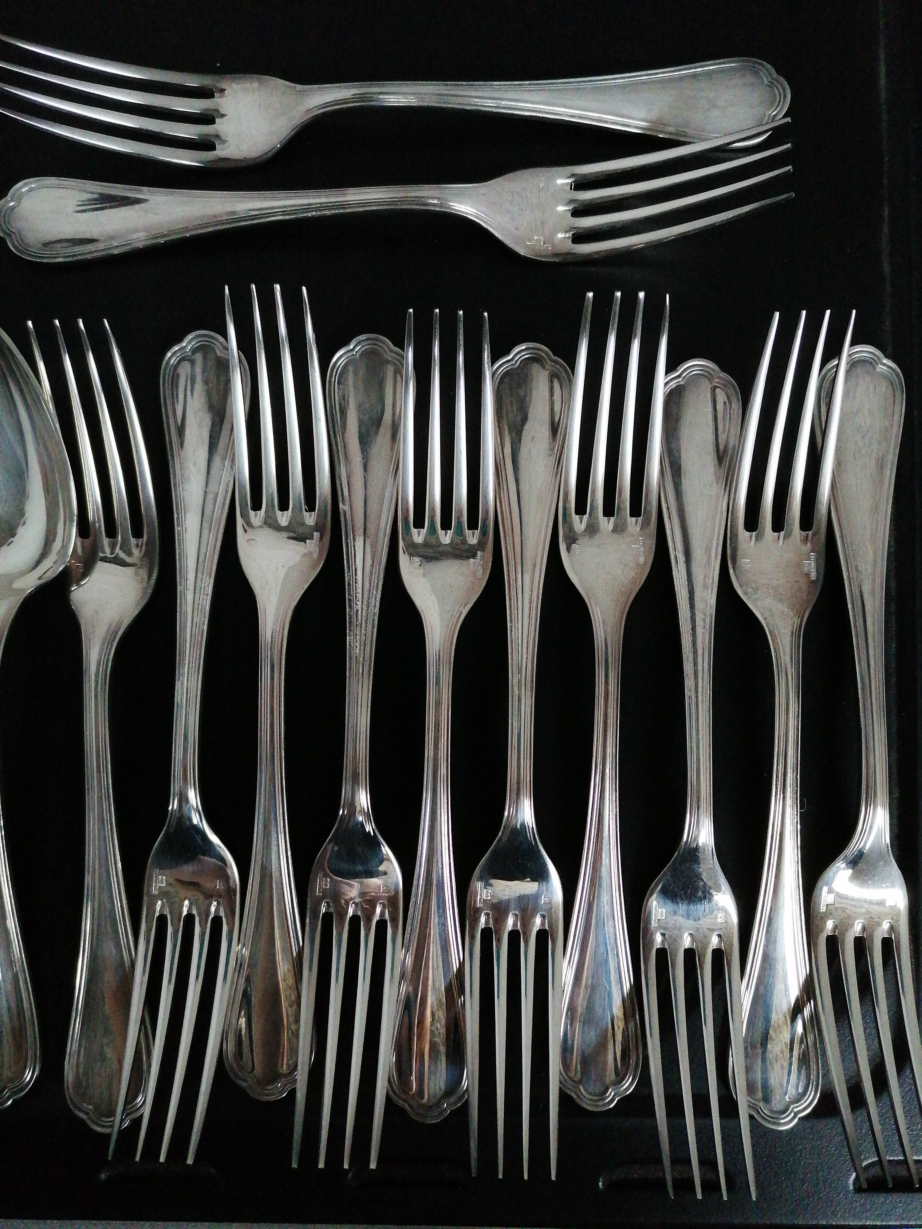 Christofle 12 spoons & 12 forks