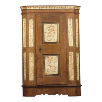 Painted folk art bridal wardrobe 1806