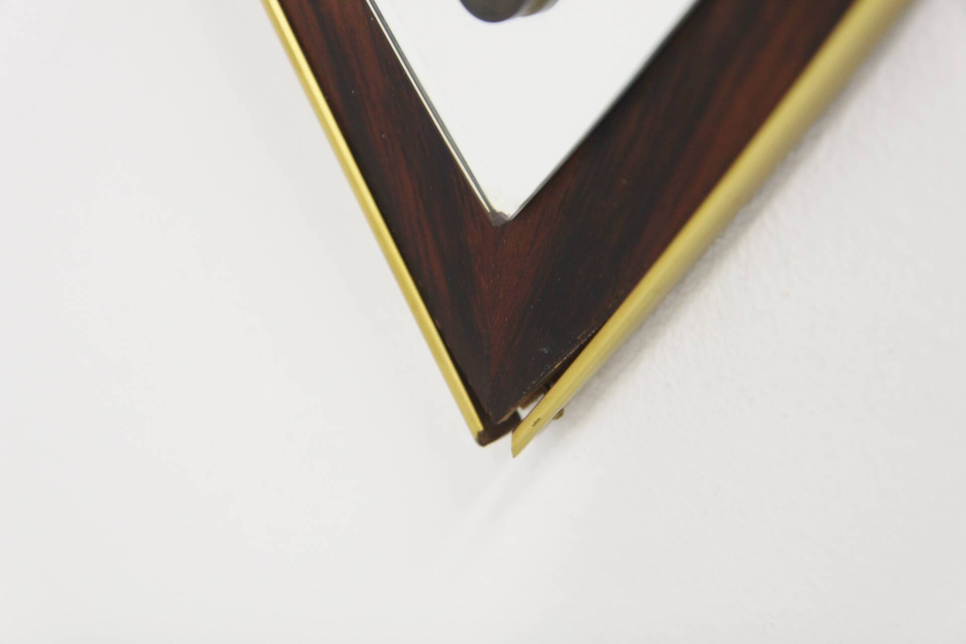 Scandinavian rosewood mirror, 84x42cm, Sweden, 1950