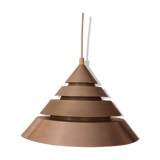 Space Age Brushed Metal Pendant Light
