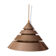 Space Age Brushed Metal Pendant Light