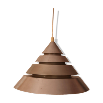 Space Age Brushed Metal Pendant Light