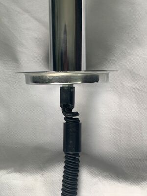 Lustre italien Rolly 9 feux en métal chromé 1970