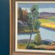 Original Swedish Oil on Panel - "Natural Landscape" by Frans Rase (1913-1994) - Signed - Vintage & Framed - 56 × 48 cm (22" × 18.9")