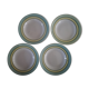 4 assiettes à soupe terre de fer St Amand