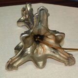 Art Nouveau period lamp with thistles