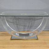 C. Hollis Jones Glass Table for Belgo Chrom – 1970