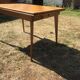 Vintage oak dining table compass legs