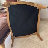 Set of 2 armchairs and 1 footstool