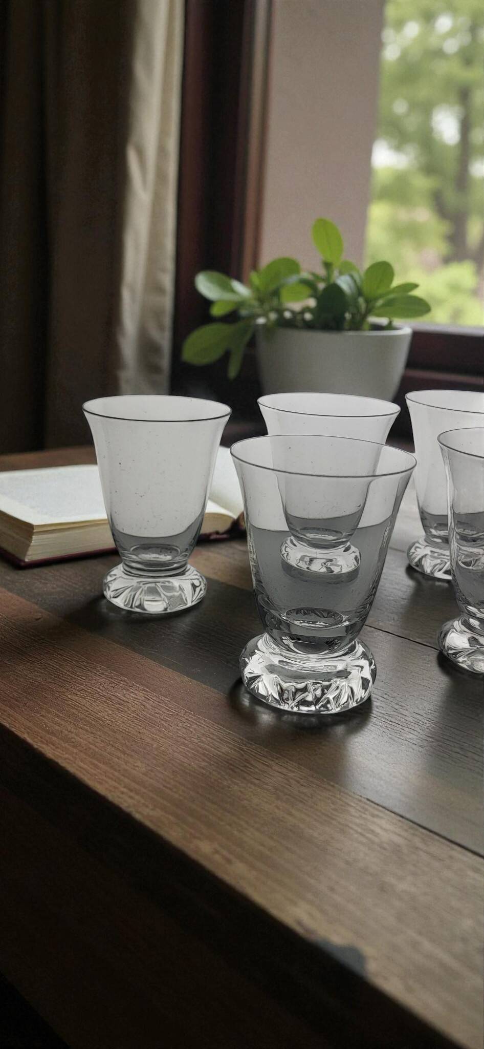 5 Daum Kim crystal glasses