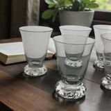 5 Daum Kim crystal glasses