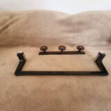 Towel rack and vintage bathroom bathrobe holder