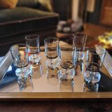 Smoked stemmed glasses – 1970s