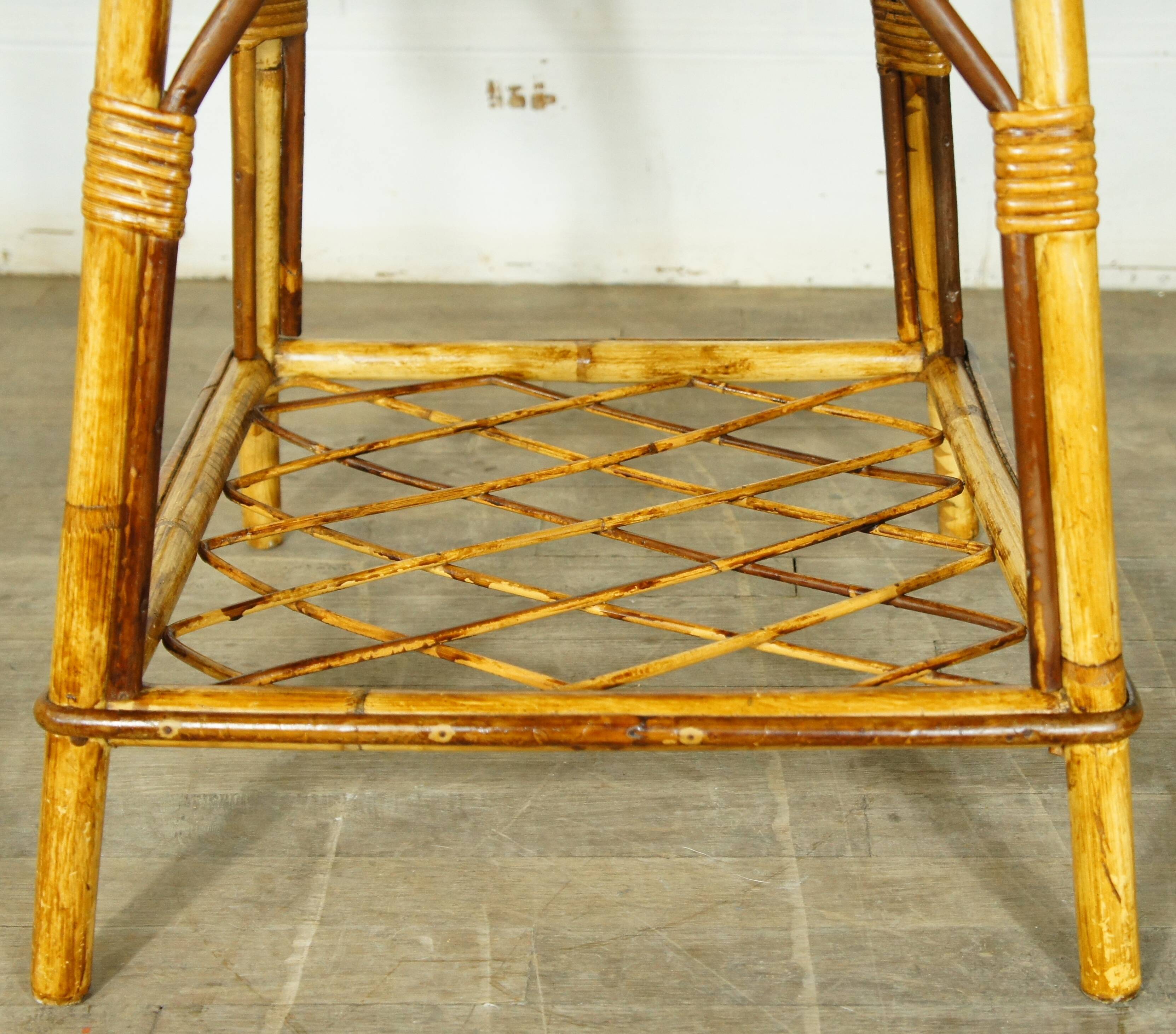 Rattan coffee table & similoid Rio 1960