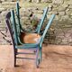 Set of four mismatched bistro chairs
