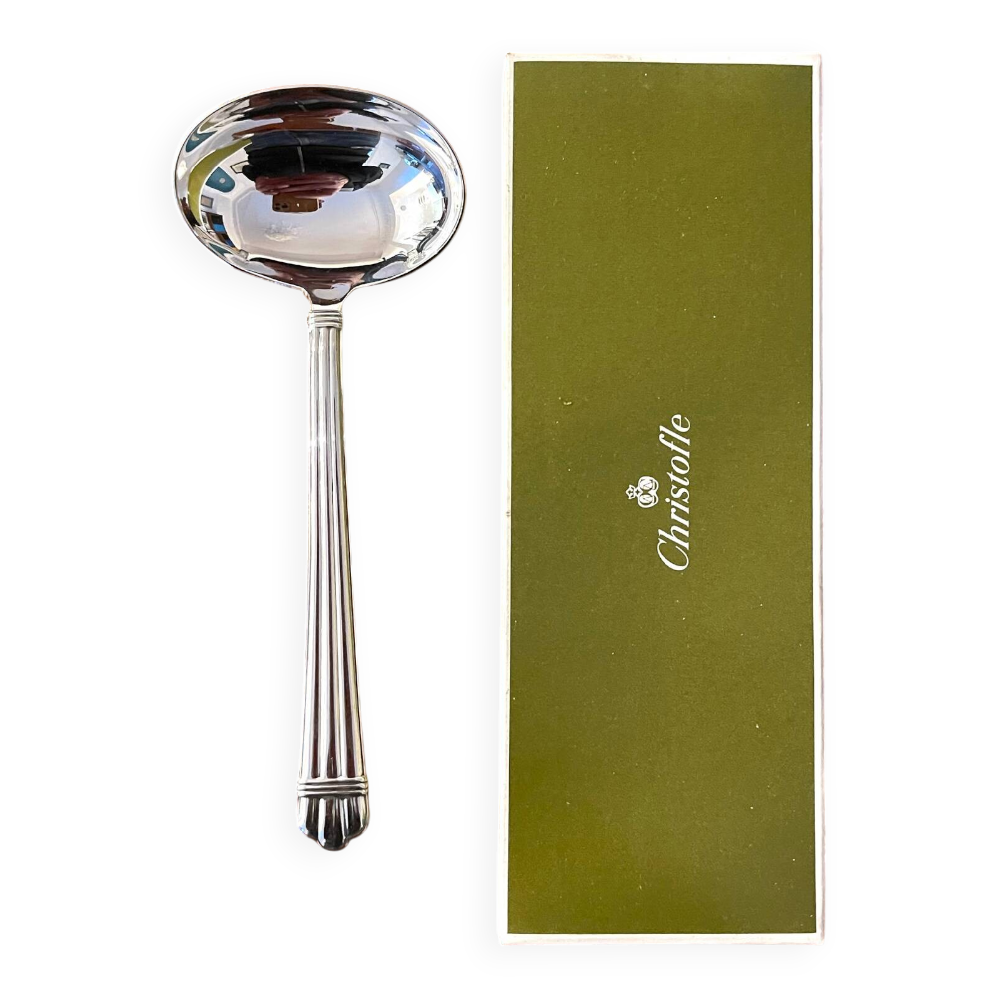 Christofle Aria, sauce spoon.