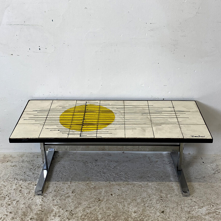 60's vintage ceramic coffee table by Belarti