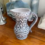 Pitcher Jean Austruy ceramic Vallauris gray black white