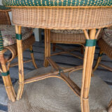 Bamboo and rattan lounge
