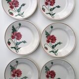 Set of 6 dessert plates "Luxeuil" Hbcm