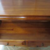 Cherrywood chest of drawers with ogee – 4 drawers – 80s – Louis Philippe style