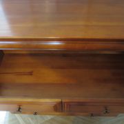 Cherrywood chest of drawers with ogee – 4 drawers – 80s – Louis Philippe style