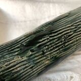 Two enameled tubular vases