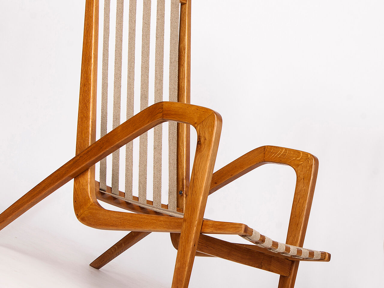 Midcentury Boucle Armchairs by Jan Vanek for ULUV, 1960s, Set of Two