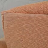 Armchair Ligne Roset, pastel orange color, France, circa 1990
