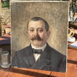 Portrait of an elegant noble signed eug bertrand 1921