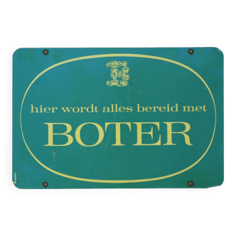Metal advertising sign butter publicité vanypeco double sided advertising sign 30x20cm