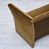 1960s, Danish 2 seater sofa, furniture velour, original condition.