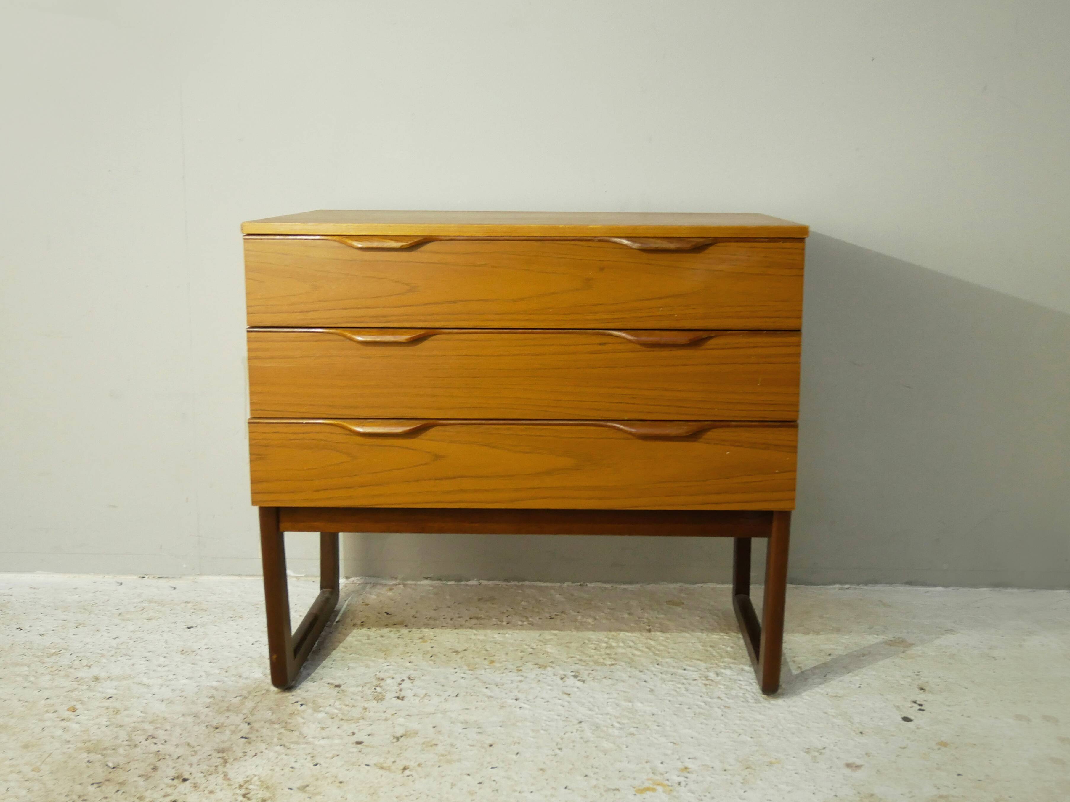 1960’s mid century chest of drawers by Europa Furniture