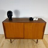 Danish teak sideboard with sliding doors – 1960s