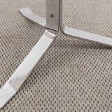 Vintage stool or side table in birch and steel