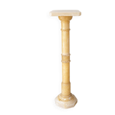 Pedestal / decorative column in alabaster