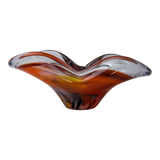 Multicolored Sommerso ashtray by seguso, murano glass, Italy, 1970