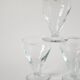 set of 5 blown glass wine glasses from the early 20th century