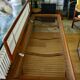 Vintage minerva daybed in solid teak and alcantara by peter hvidt for john stuart 1950s