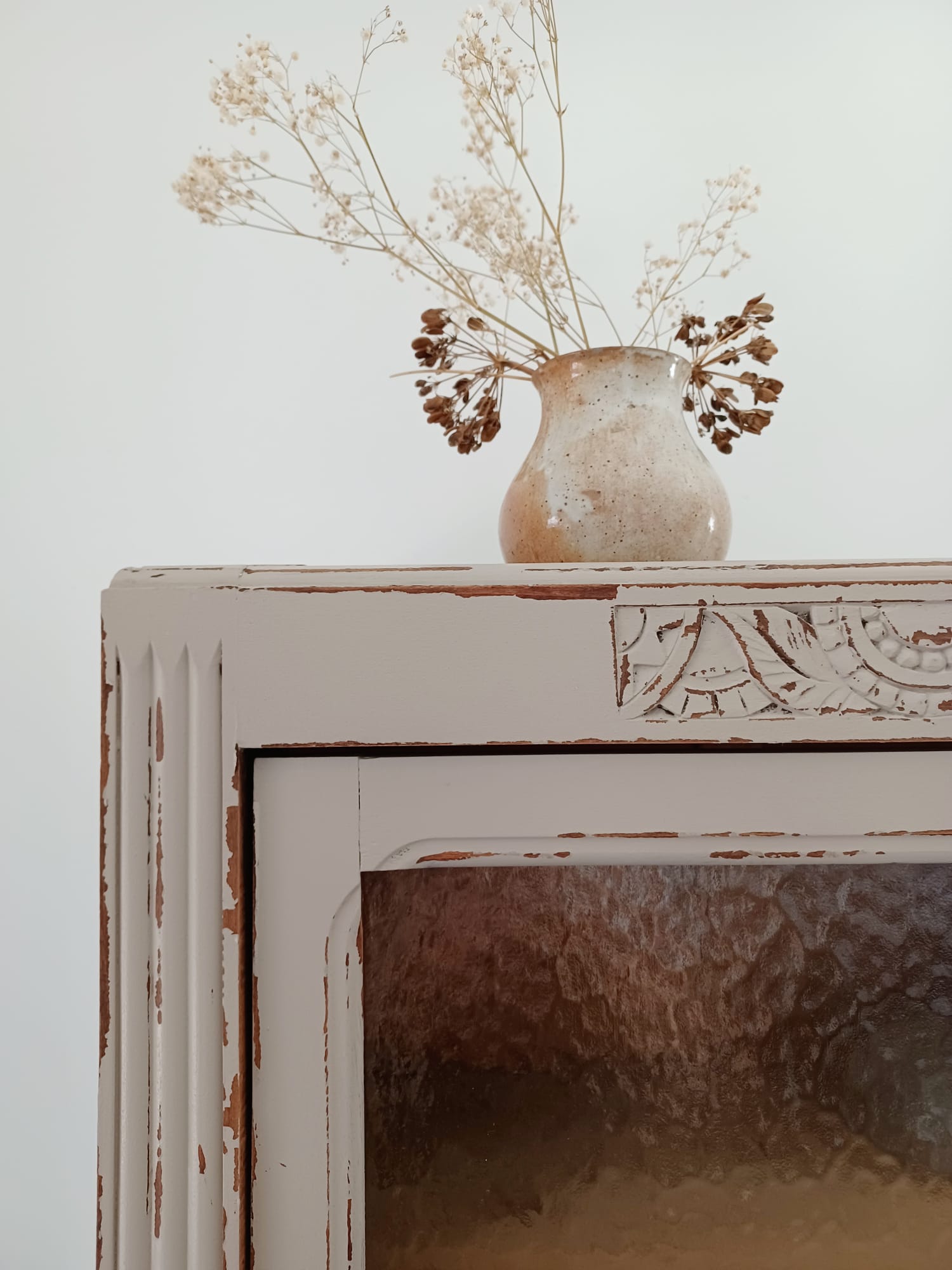 Parisian art-deco glazed wardrobe