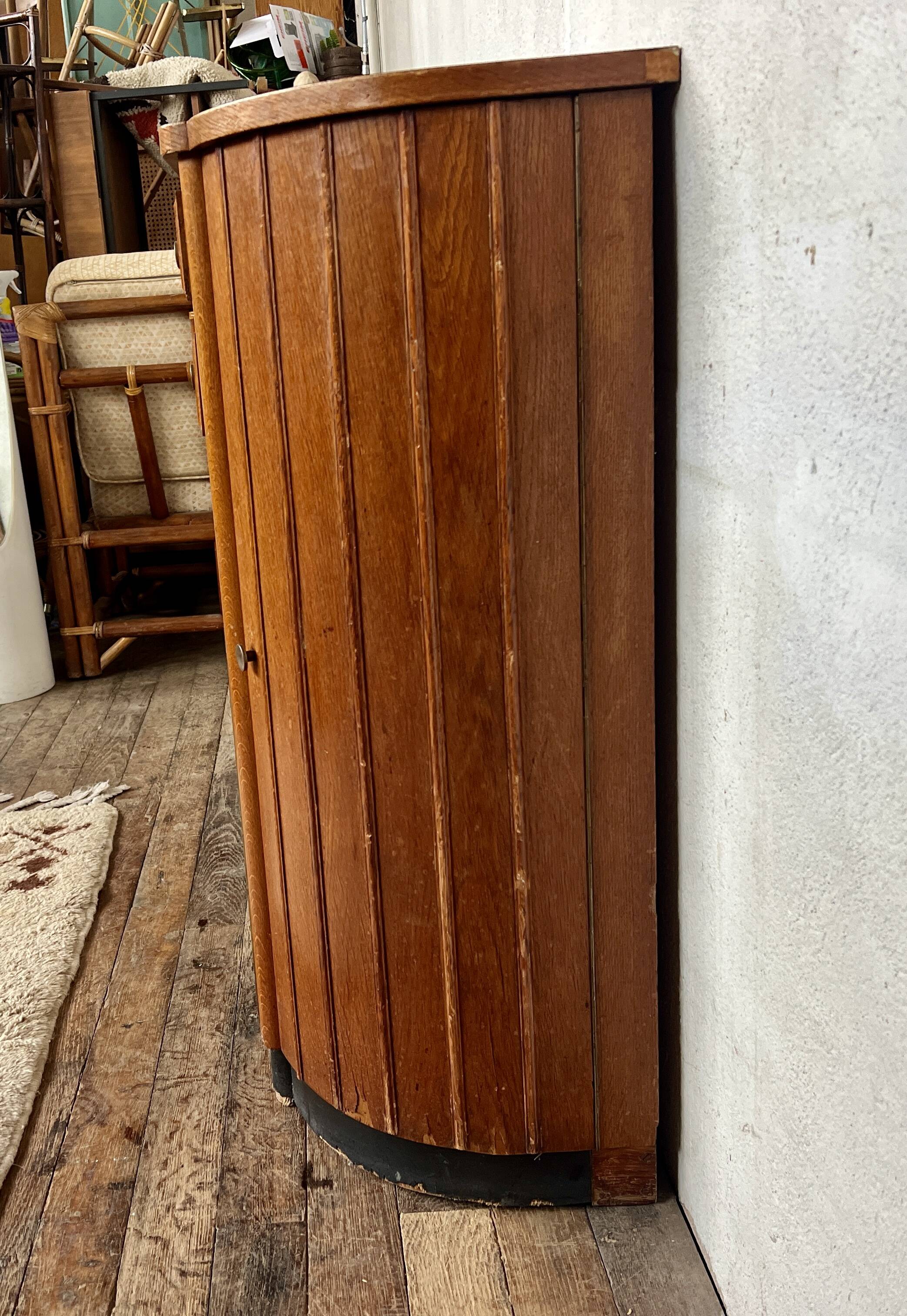 ✨ Stunning Art Deco oak cabinet – 1950s ✨