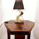 Brutalist spiral lamp from the 1960s, a curiosity object made of horn.