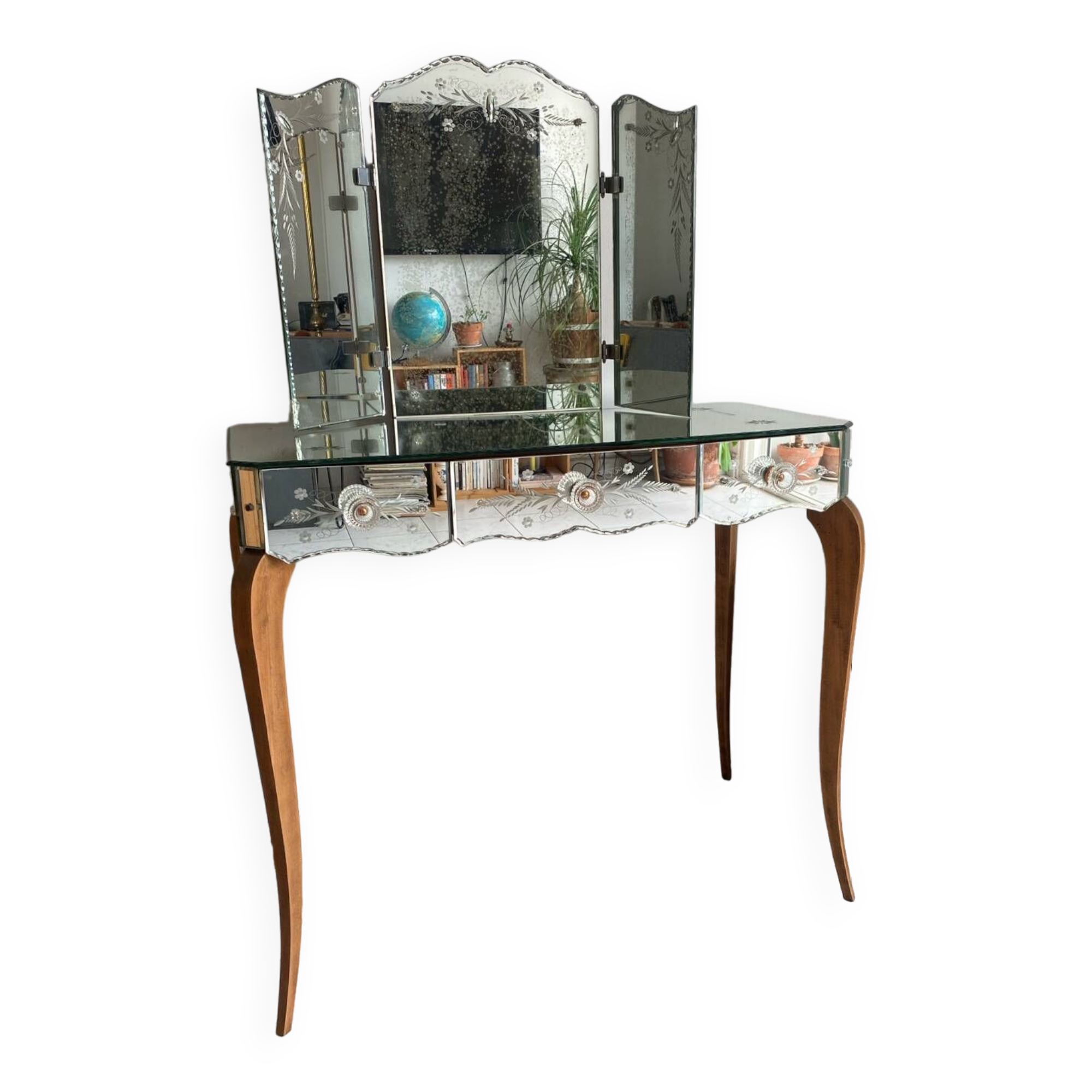 Rattan and flower cane hanging lamp