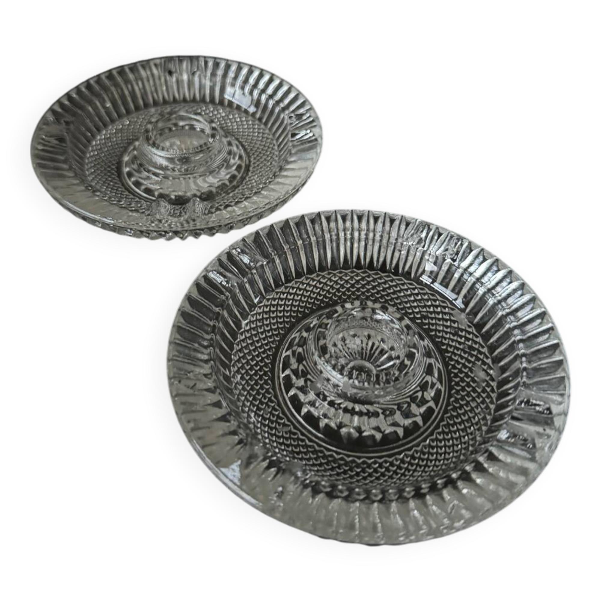 Glass candle holders