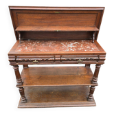 Console, Henri II style sideboard with folding top