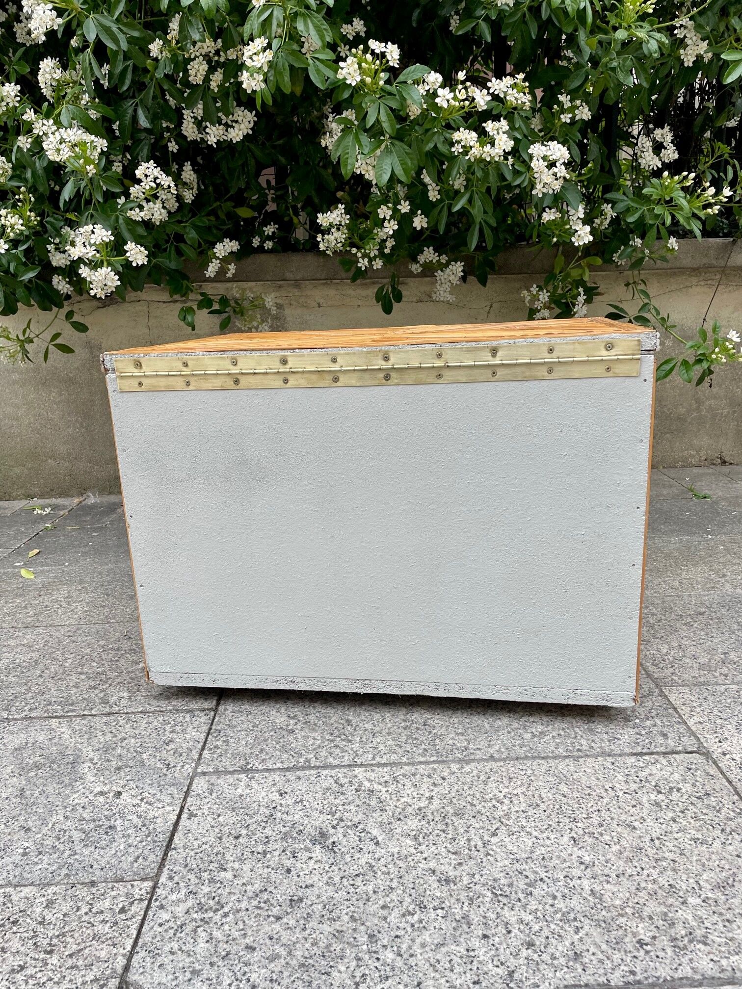 Vintage rattan chest