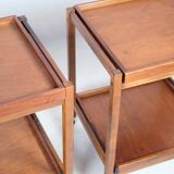 Roll Coffe Table Made In Walnut From 1960s