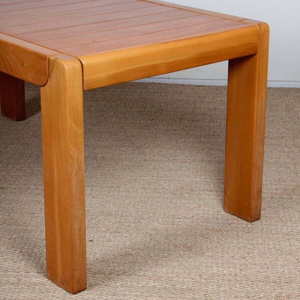 Table de repas en orme pour Maison Regain, 1970